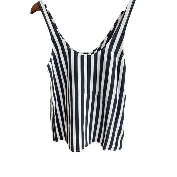 AG Adriano goldschmied The Breeze Stripe Tank Size S 100% Silk - Picture 5 of 8